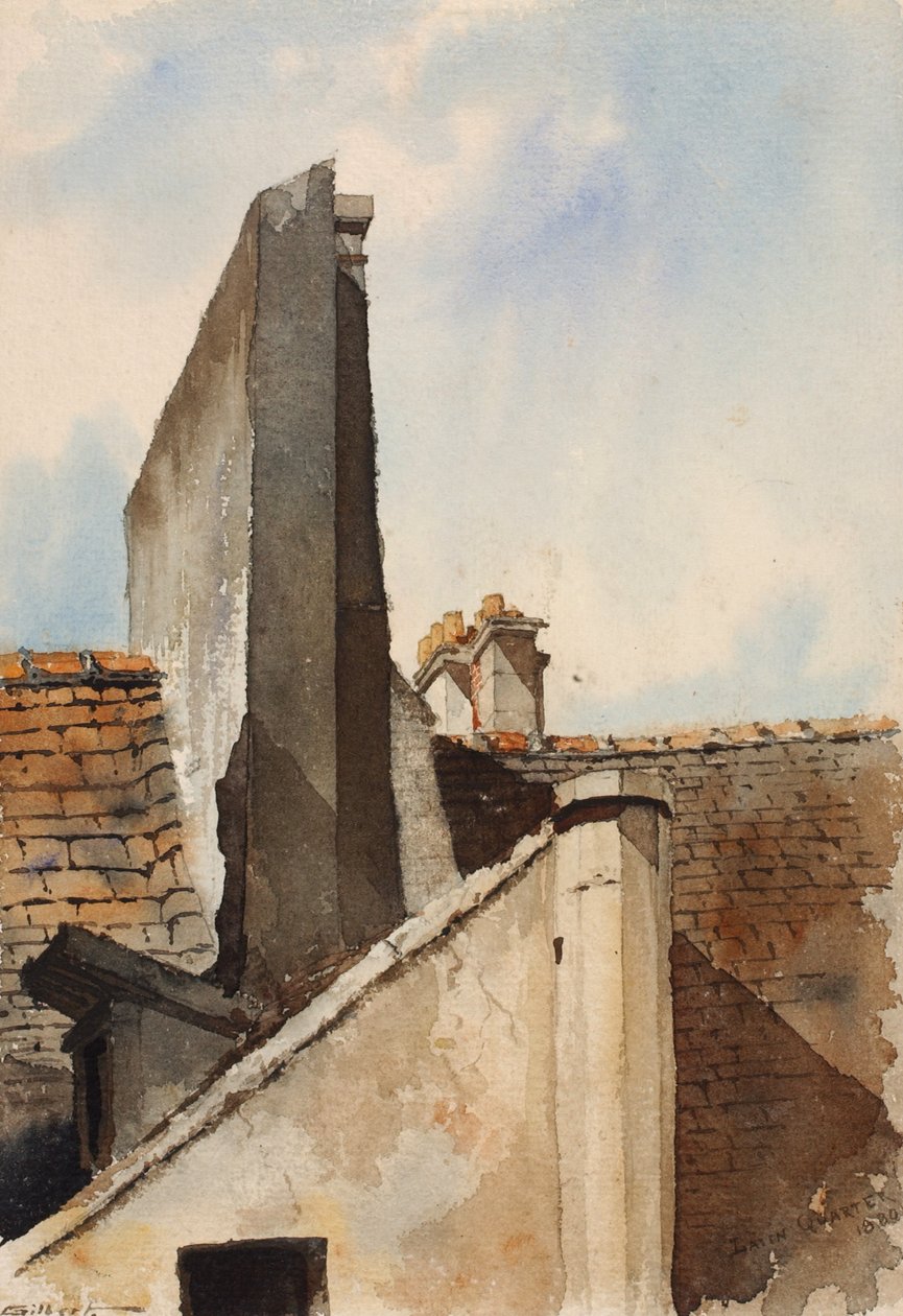 Latin Mahallesi, Paris, 1880. by Cass Gilbert