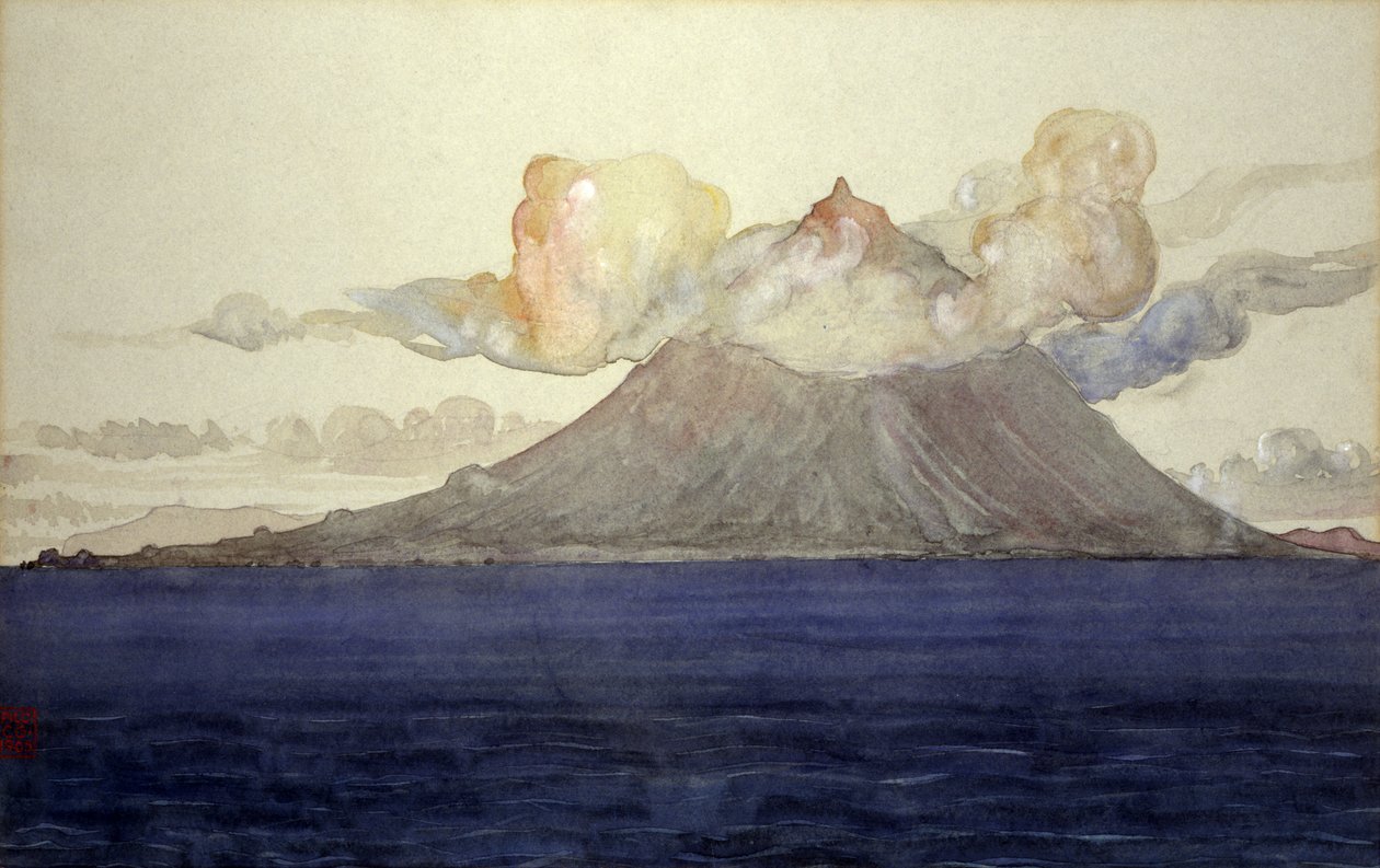 Pico Dağı, Azor Adaları, 1905. by Cass Gilbert