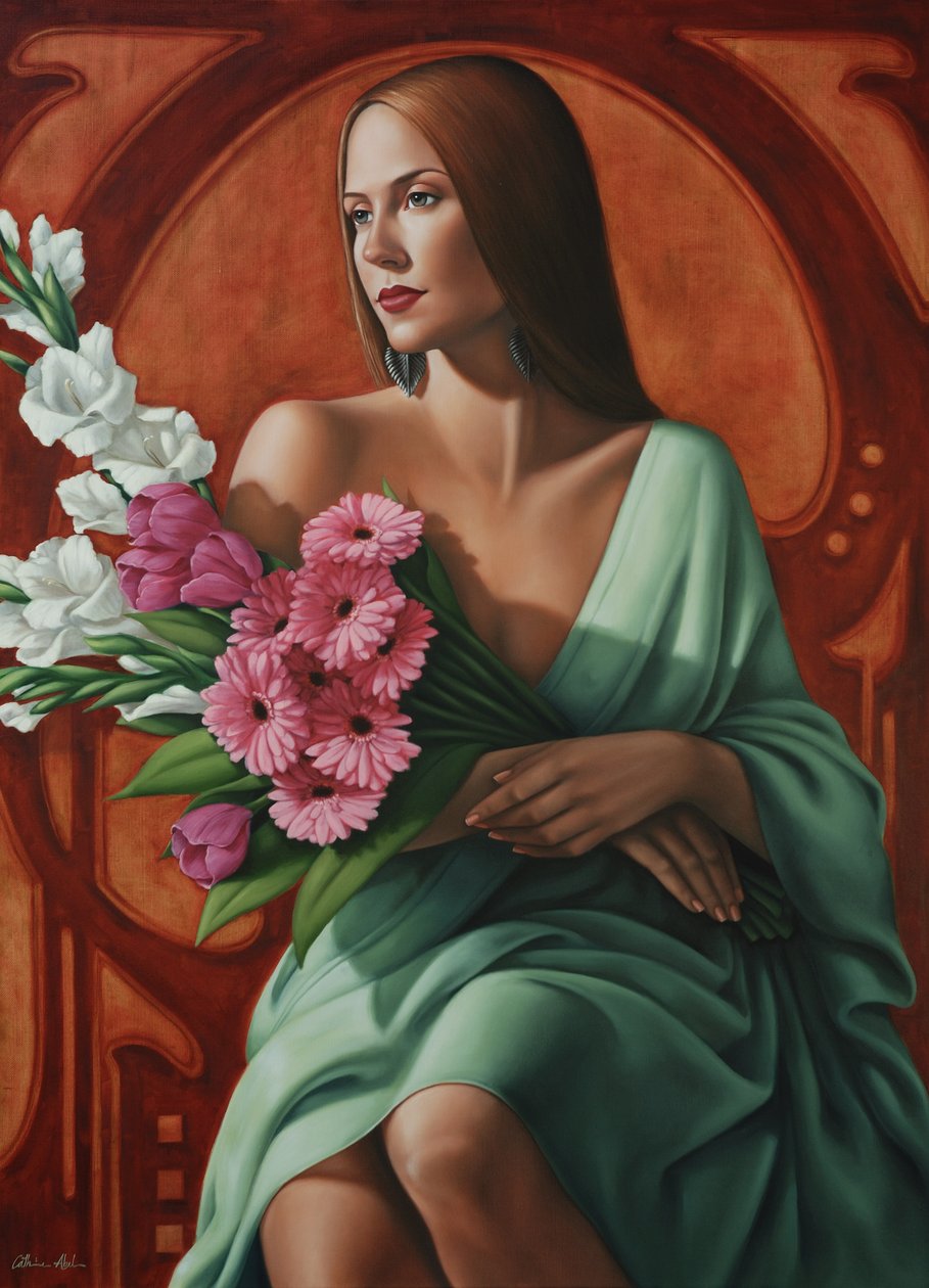Grace (keten üzerine yağ) by Catherine Abel