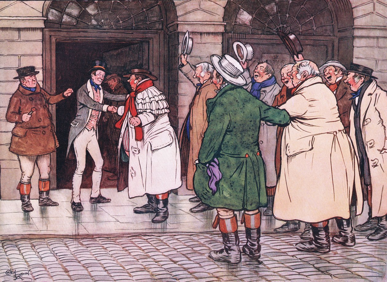 Süvari üç muazzam tezahürat yaptı by Cecil Charles Windsor Aldin
