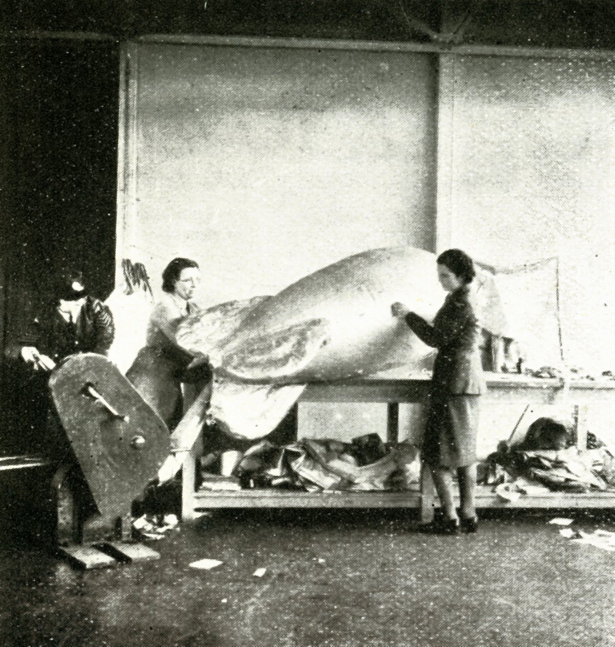 Baraj Balonlarının Tamiri, c1943. by Cecil Beaton