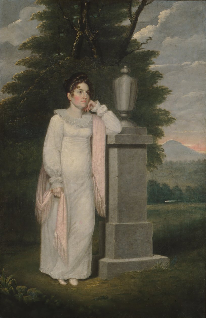 Bayan Cephas Thompson Olivia Leonard, yak. 1810-20. by Cephas Thompson
