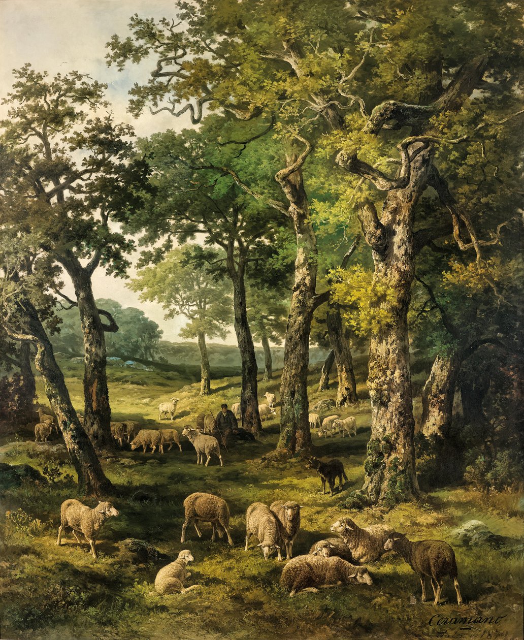 Fontainebleau ormanında bir yaz sabahı by Ceramano