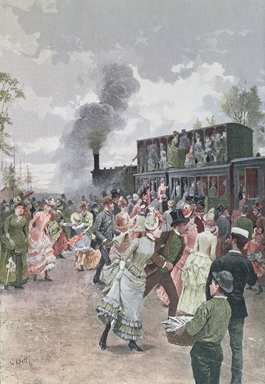 Pazar Treni, 1885 by Cesare Auguste Detti
