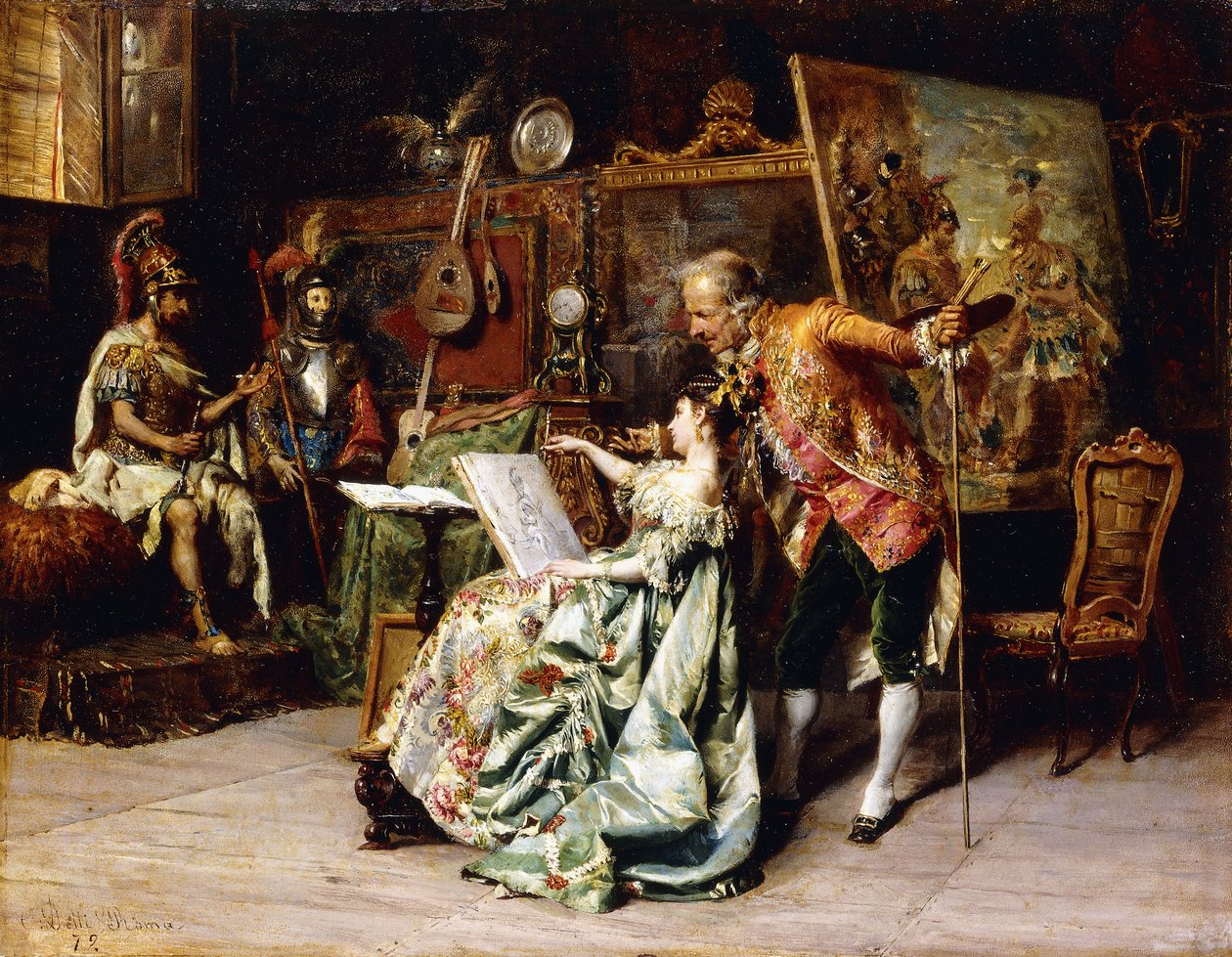 Sanatçının Stüdyosunda, 1872 by Cesare Auguste Detti