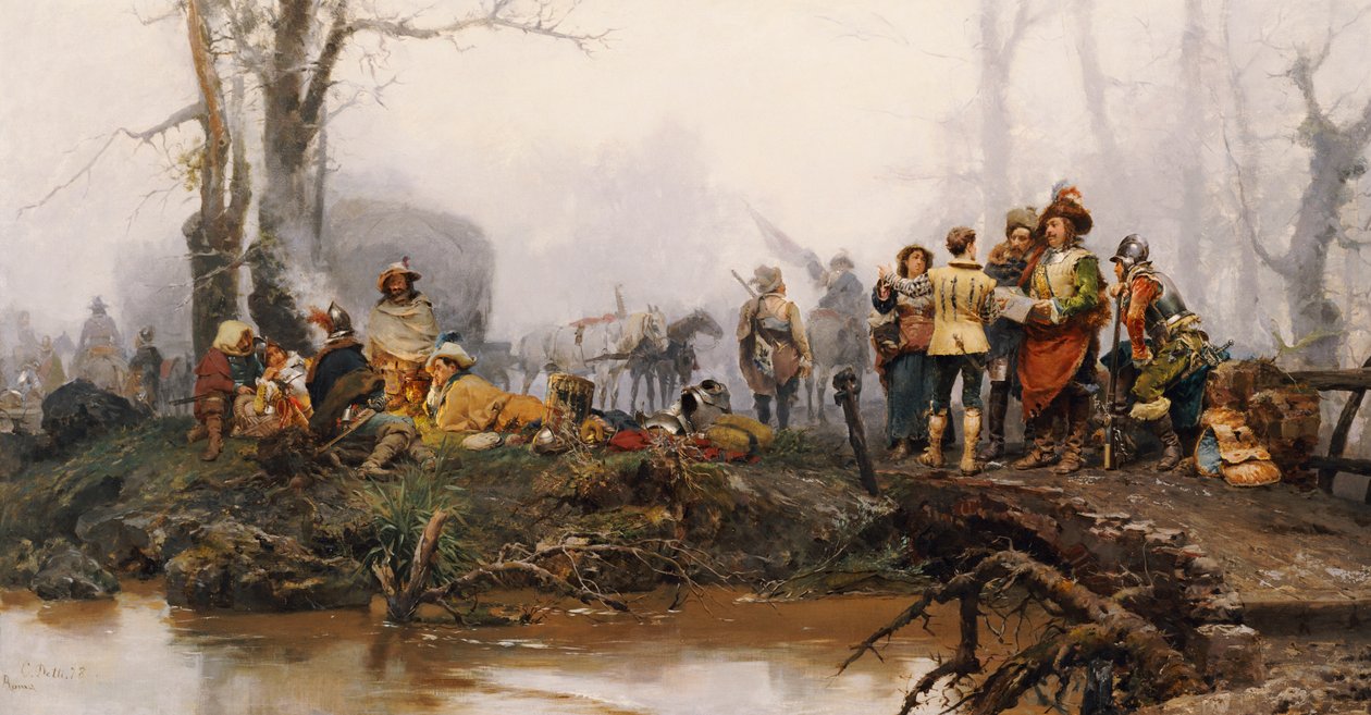 Kamp, 1878 by Cesare Auguste Detti