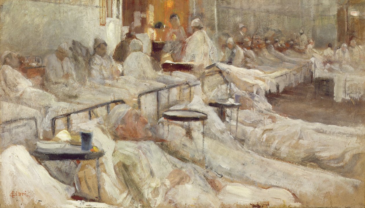 Hastane Koğuşu by Cesare Ciani