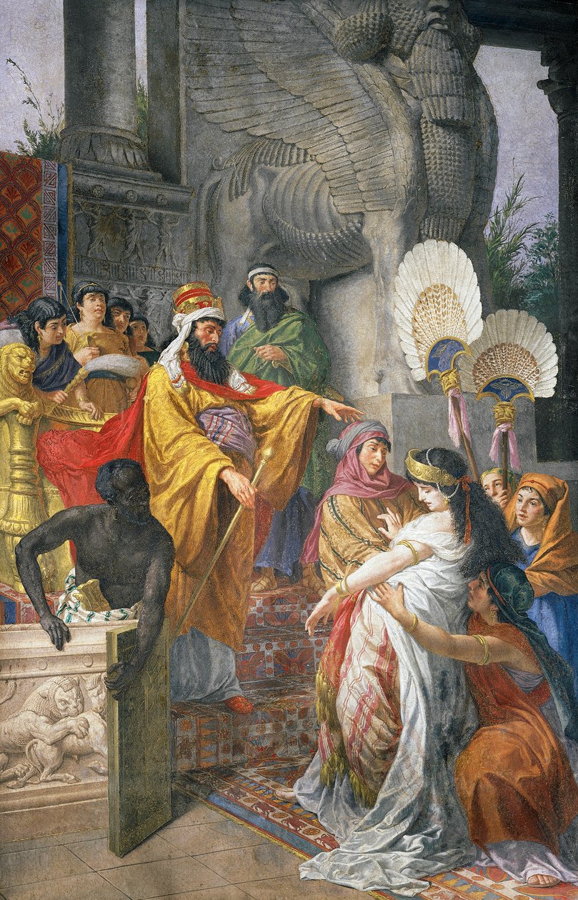 Ester ve Ahaşveroş by Cesare Mariani