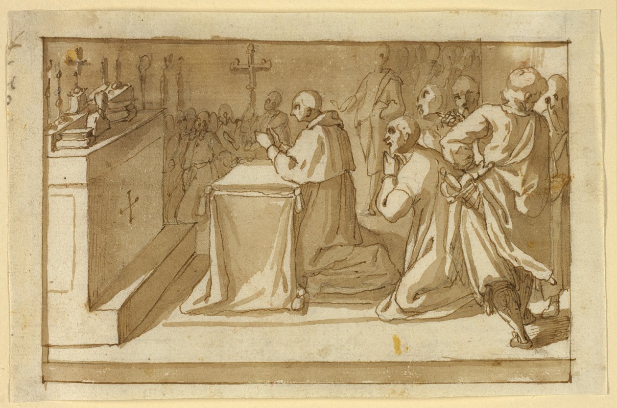 Aziz Charles Borromeo Kalıntılara Saygı Gösterir by Cesare Nebbia
