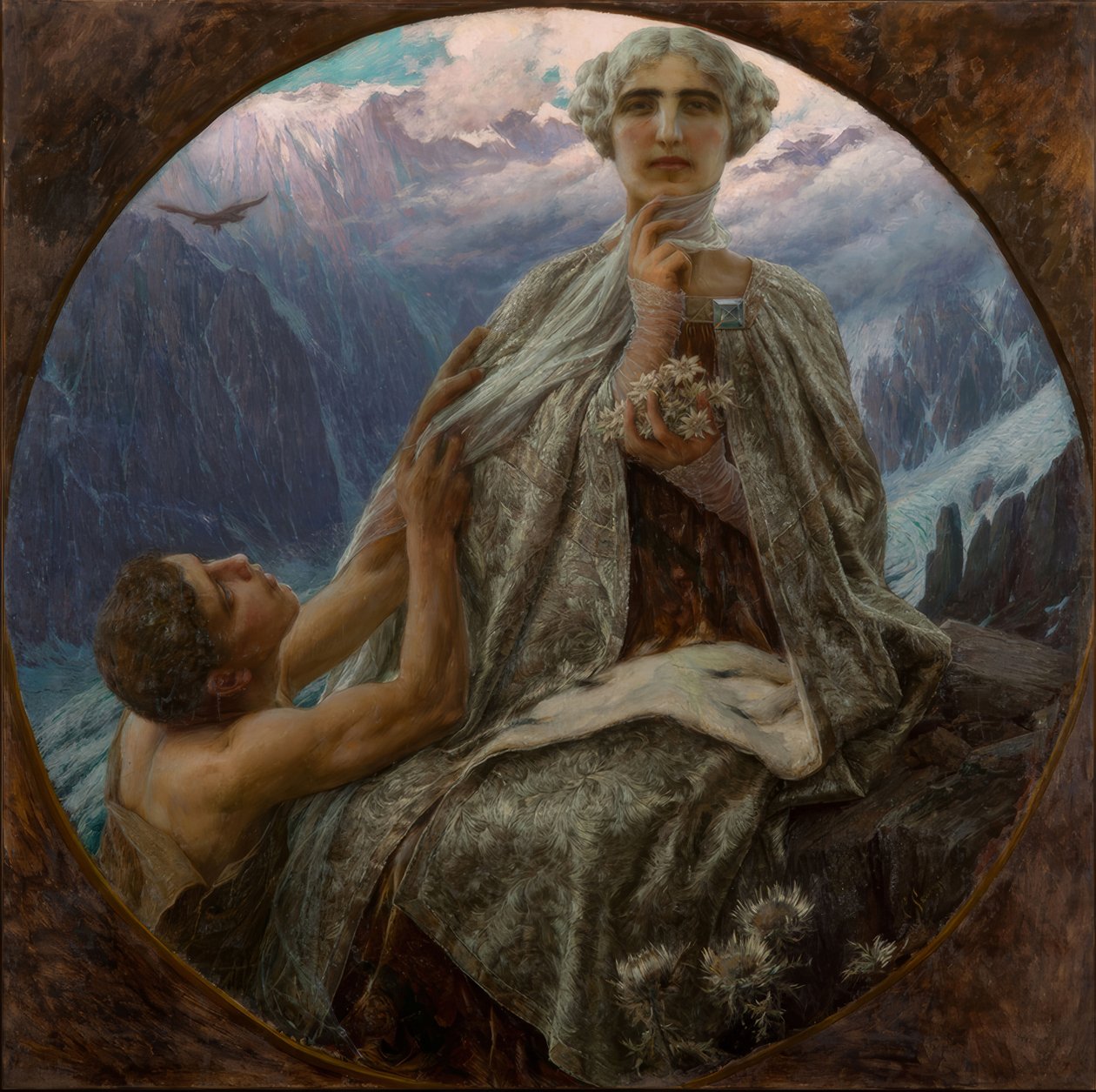 Dağın zirvesi. Buz kraliçesi by Cesare Saccaggi