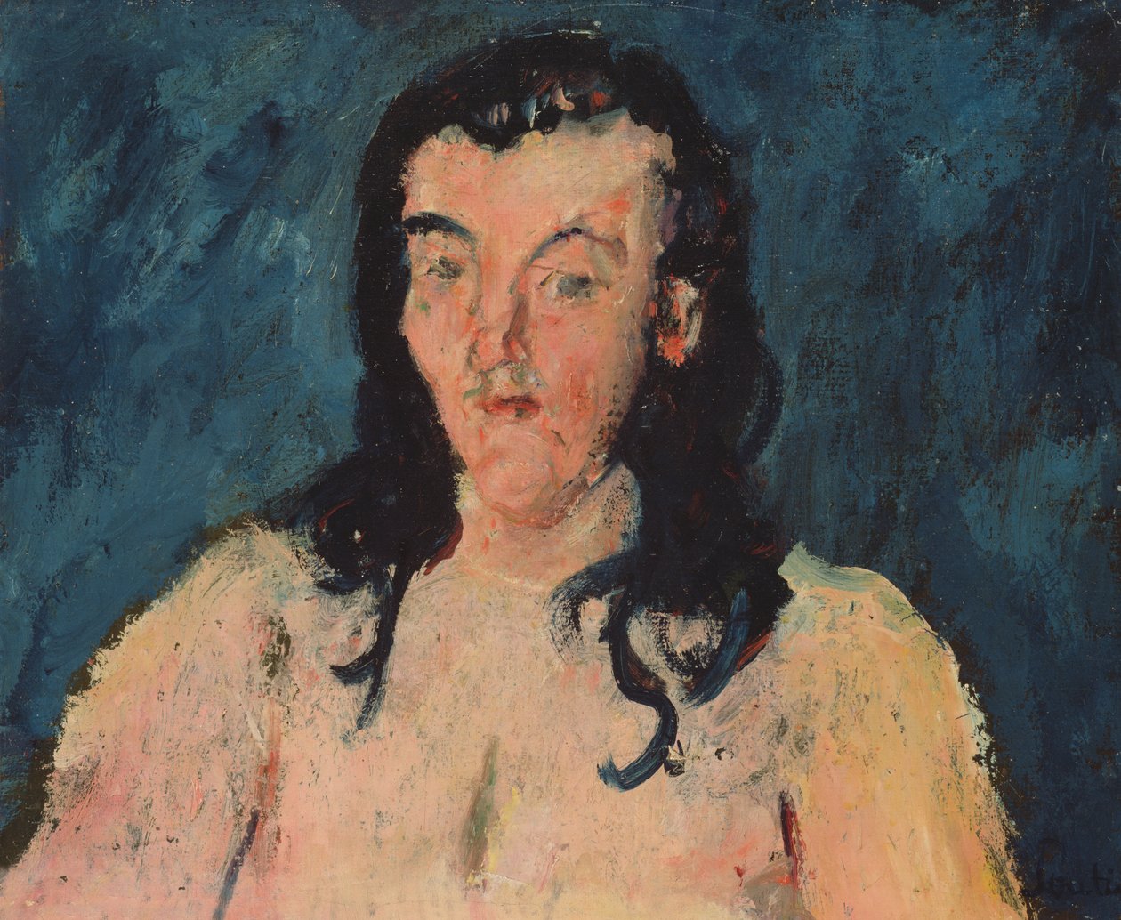 Mavi Arka Planlı Gövde, 1927-28 by Chaim Soutine