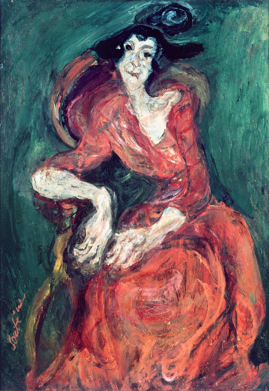 Kırmızılı Kadın, 1922 by Chaim Soutine