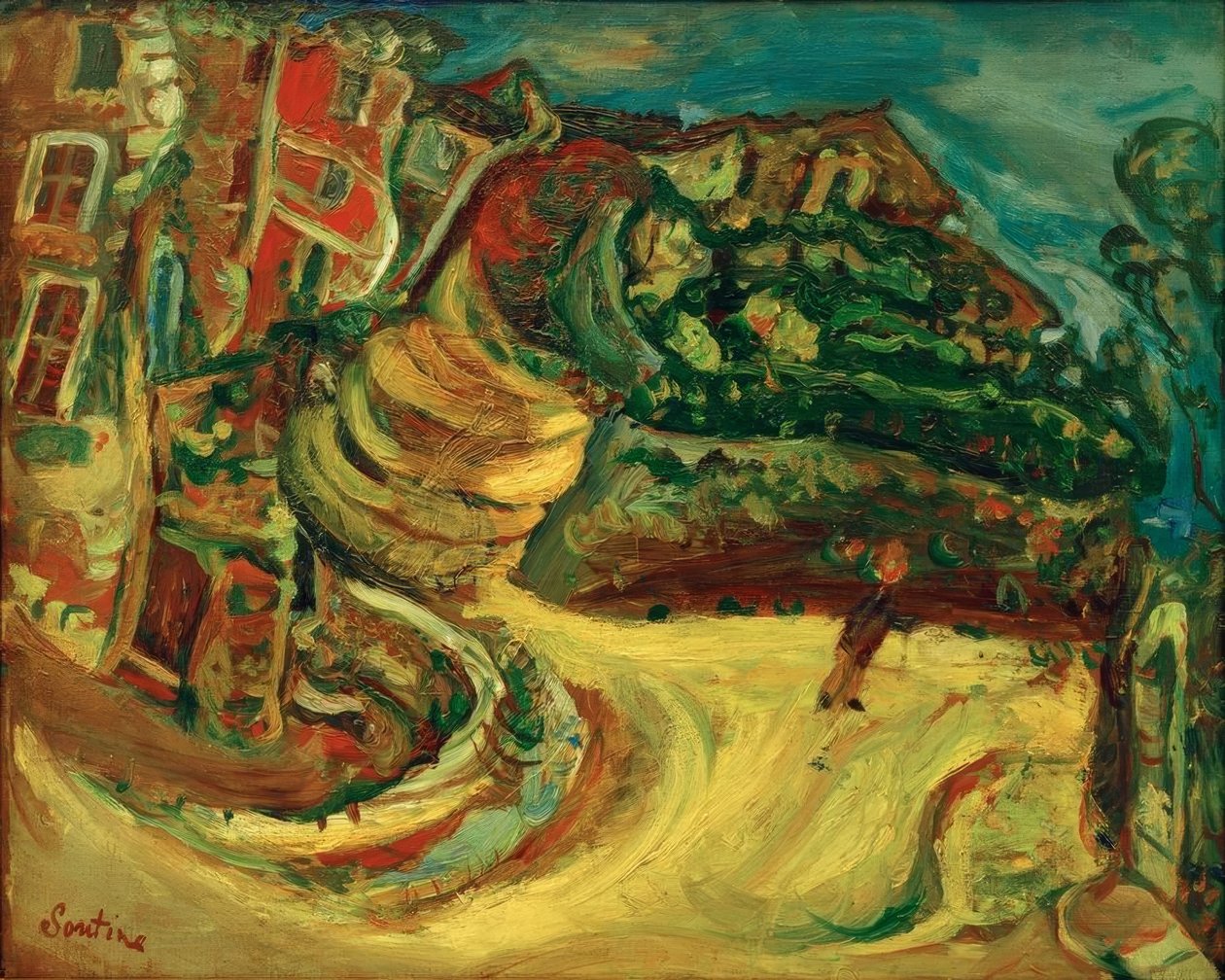 Céret sokağı by Chaim Soutine