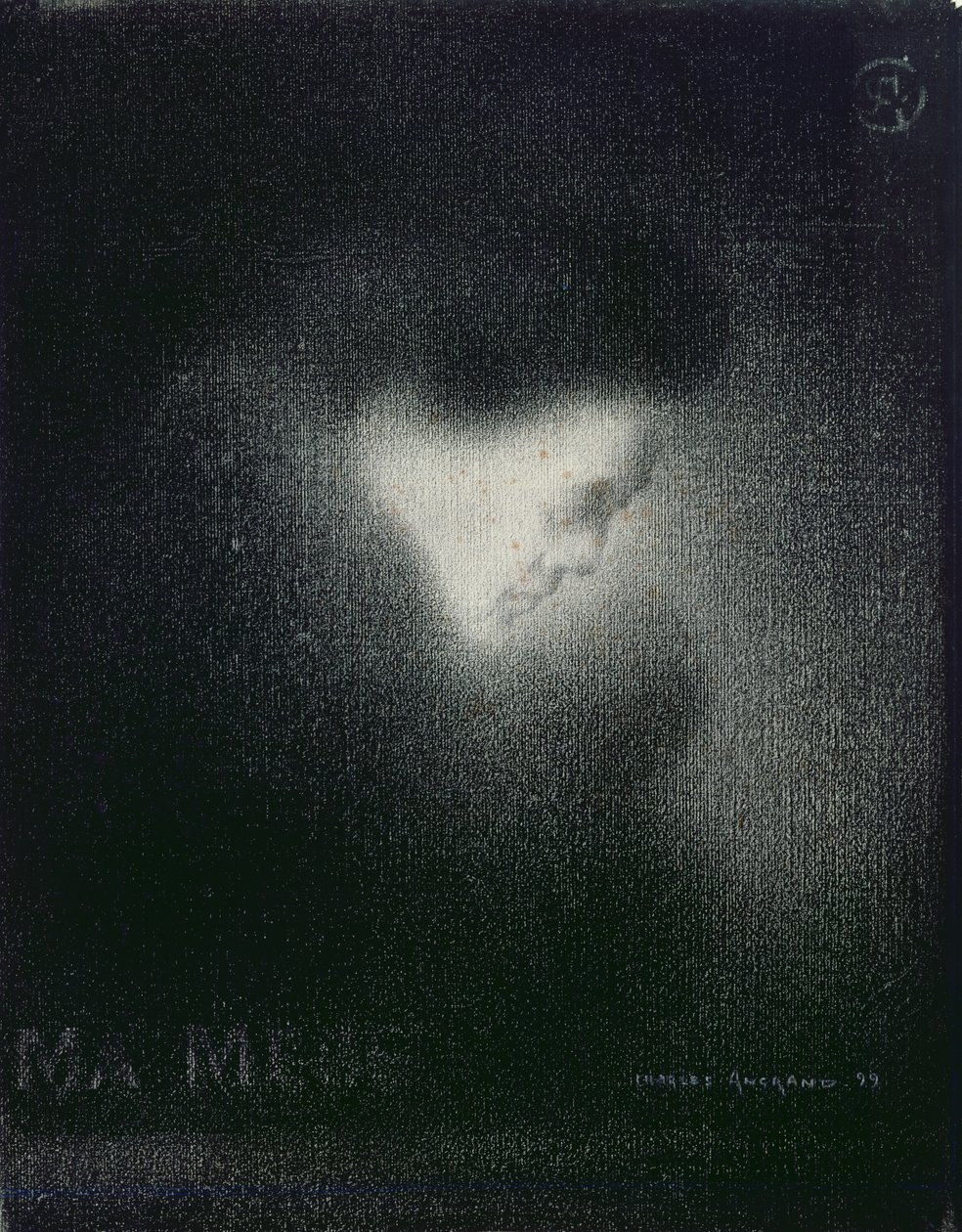 Annem, 1899 (kağıt üzerinde karakalem) by Charles Angrand