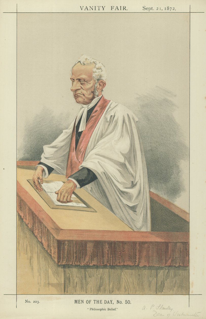 Çok Rev Arthur Penrhyn Stanley, Westminster Dekanı by Charles Auguste Loye