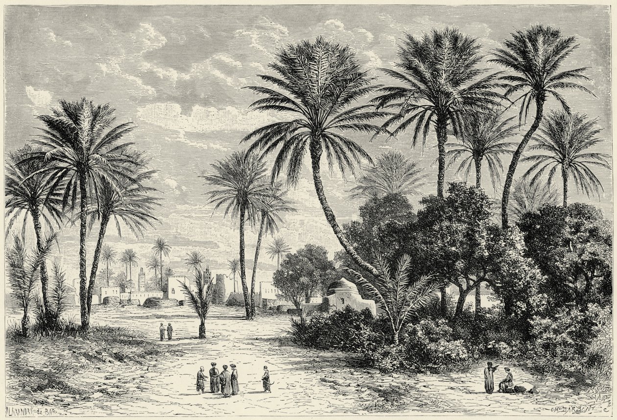 Gafsa Vahası: Tunus by Charles Barbant