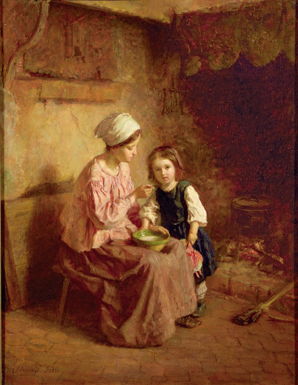 akşam yemeği zamanı by Charles Theodore Frere