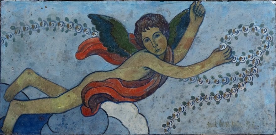 Garland.n ile koruyucu melek by Charles Filiger