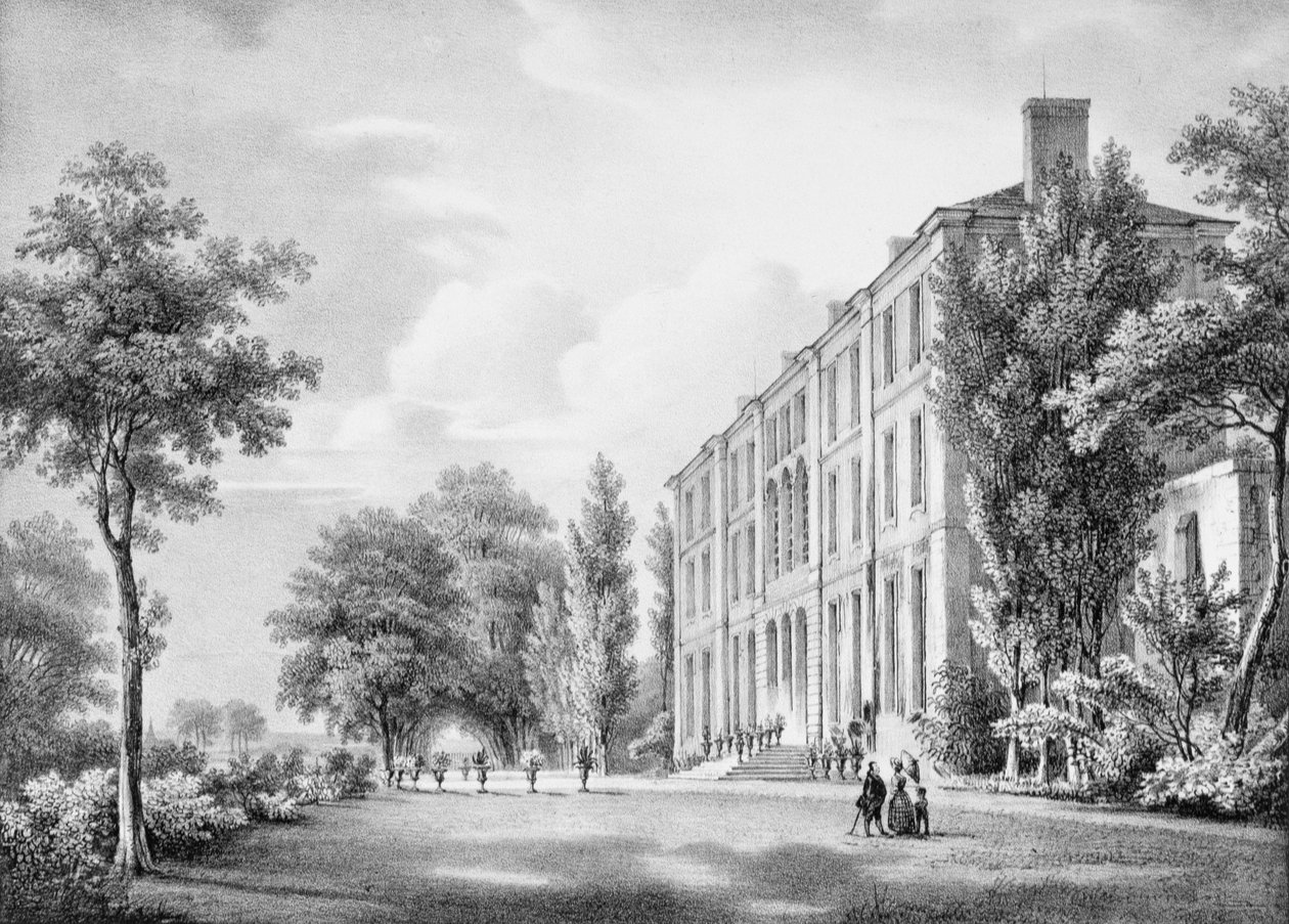 C. Motte tarafından oyulmuş Chateau de Frechines, c.1830-40 by Charles Francois Joseph Pensee