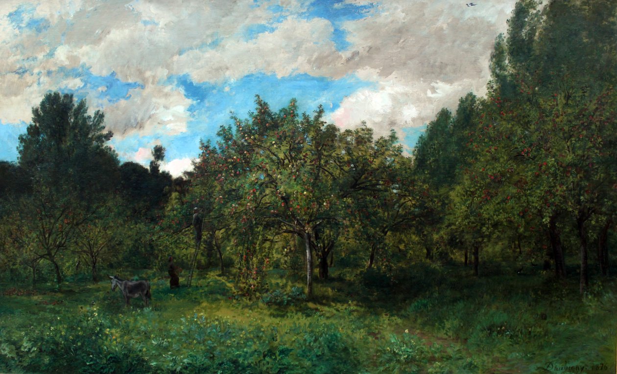 Hasat Zamanında Fransız Bahçesi by Charles Francois Daubigny