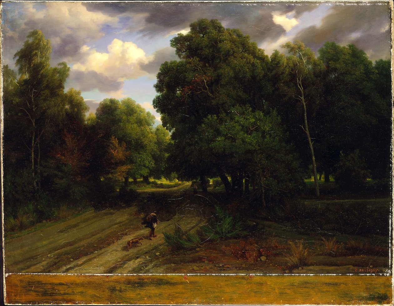 Kartal Yuvasının Kavşağı, Fontainebleau Ormanı, 1843-44 by Charles Francois Daubigny