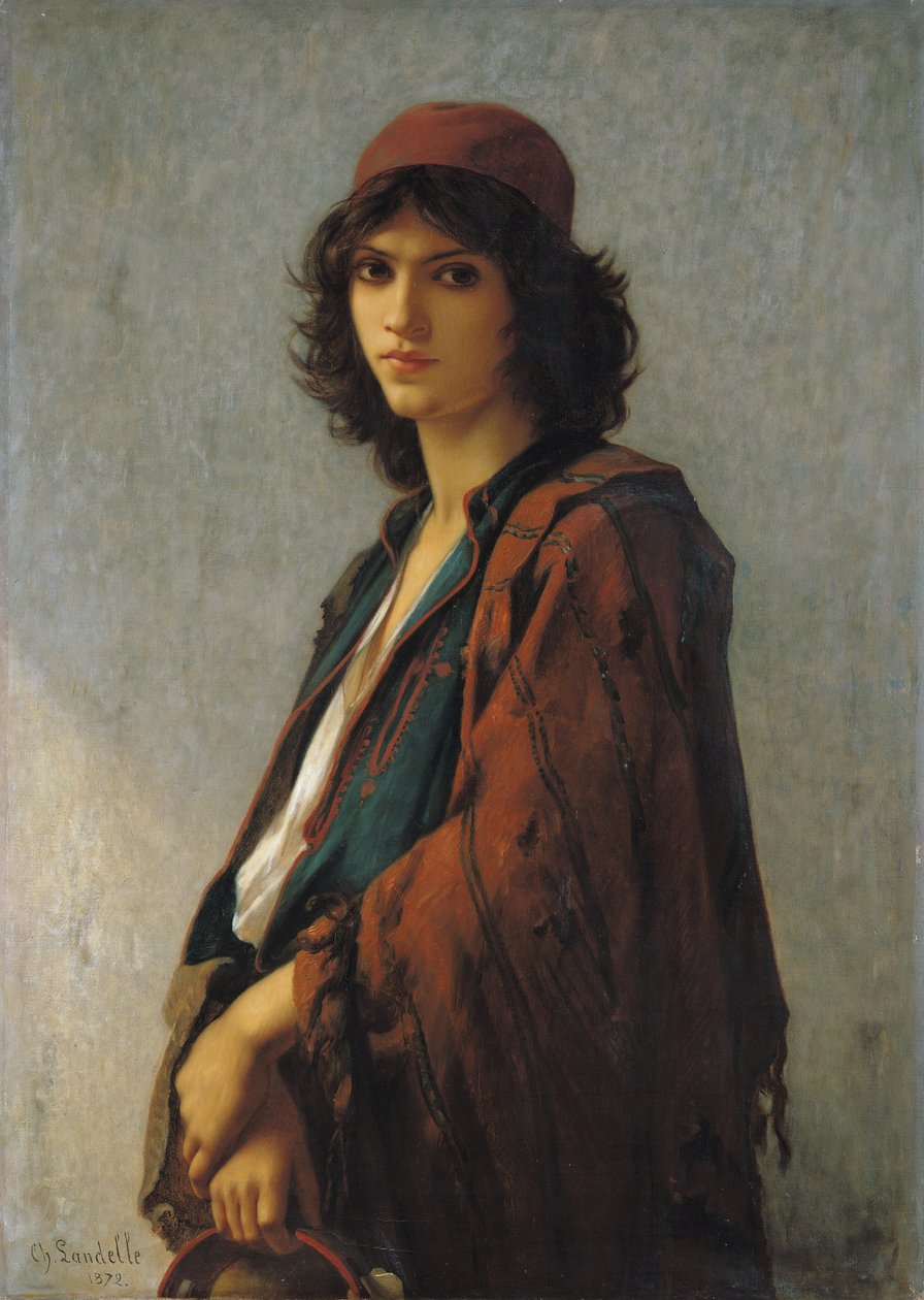 Genç Bohem Sırp, 1872 by Charles Landelle