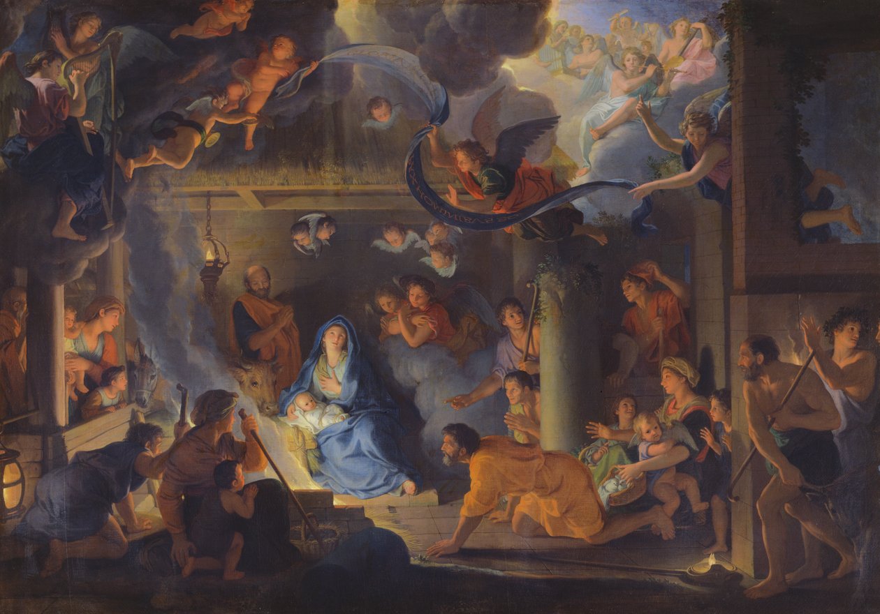 Çobanların Hayranlığı, 1689 by Charles Le Brun