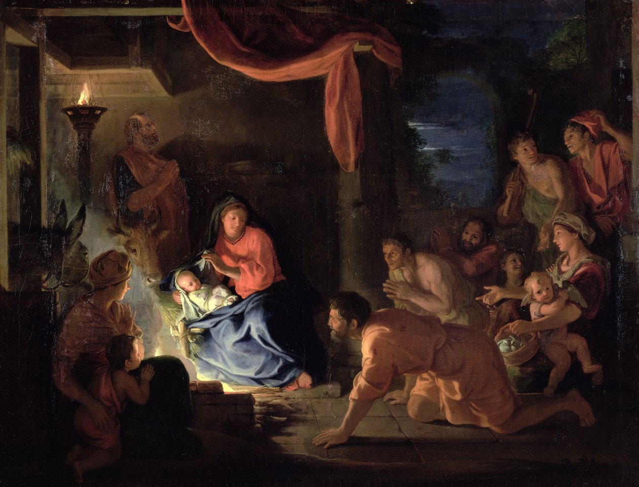 Çobanların Hayranlığı, 1689 by Charles Le Brun
