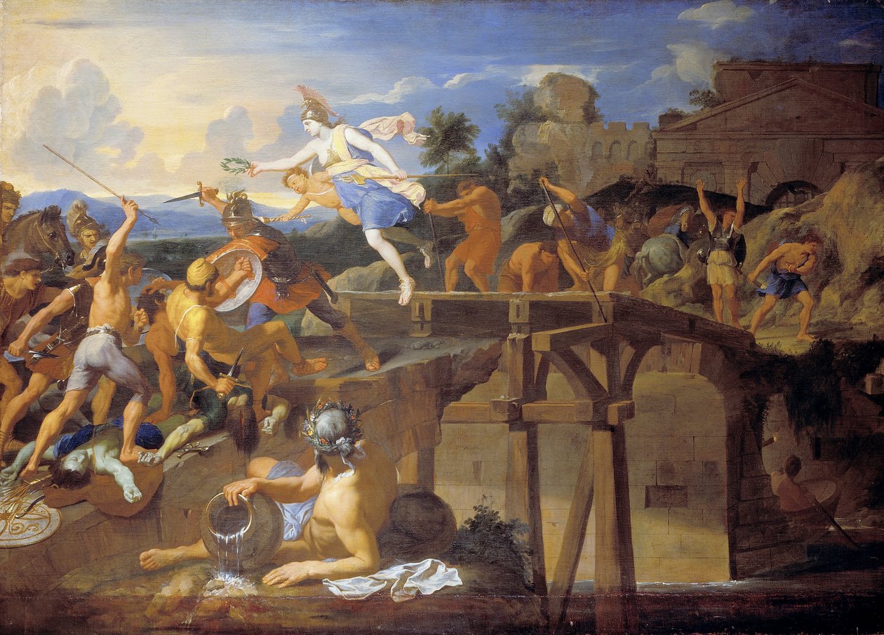 Horatius Cocles, Köprüyü Savunuyor by Charles Le Brun