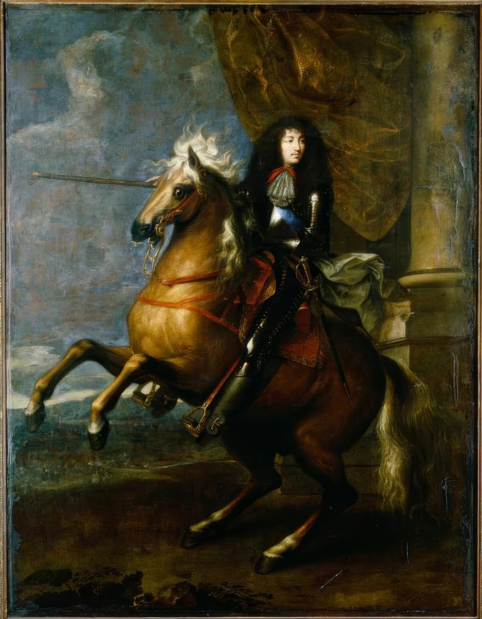 Louis XIV. Fransa, binicilik portresi / Charles Le Brun by Charles Le Brun