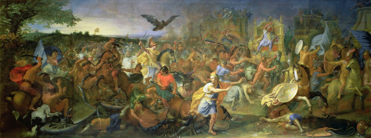 Arbela Savaşı (veya Gaugamela) MÖ 331, c.1673 by Charles Le Brun