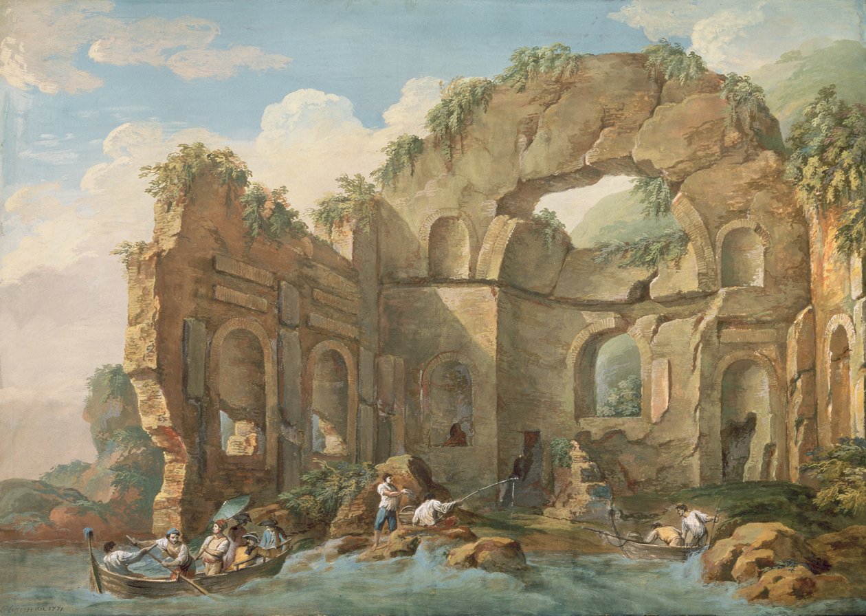 Mimari Harabeler, 1771 (guaj) by Charles Louis Clerisseau