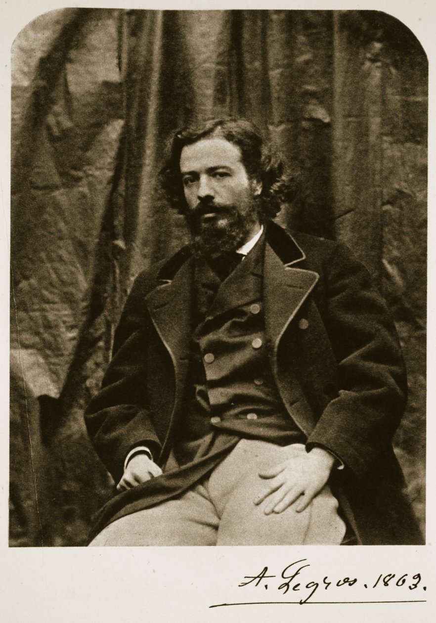 Alphonse Legros 6 Ekim 1863 (sepya fotoğrafı) by Charles Lutwidge Dodgson