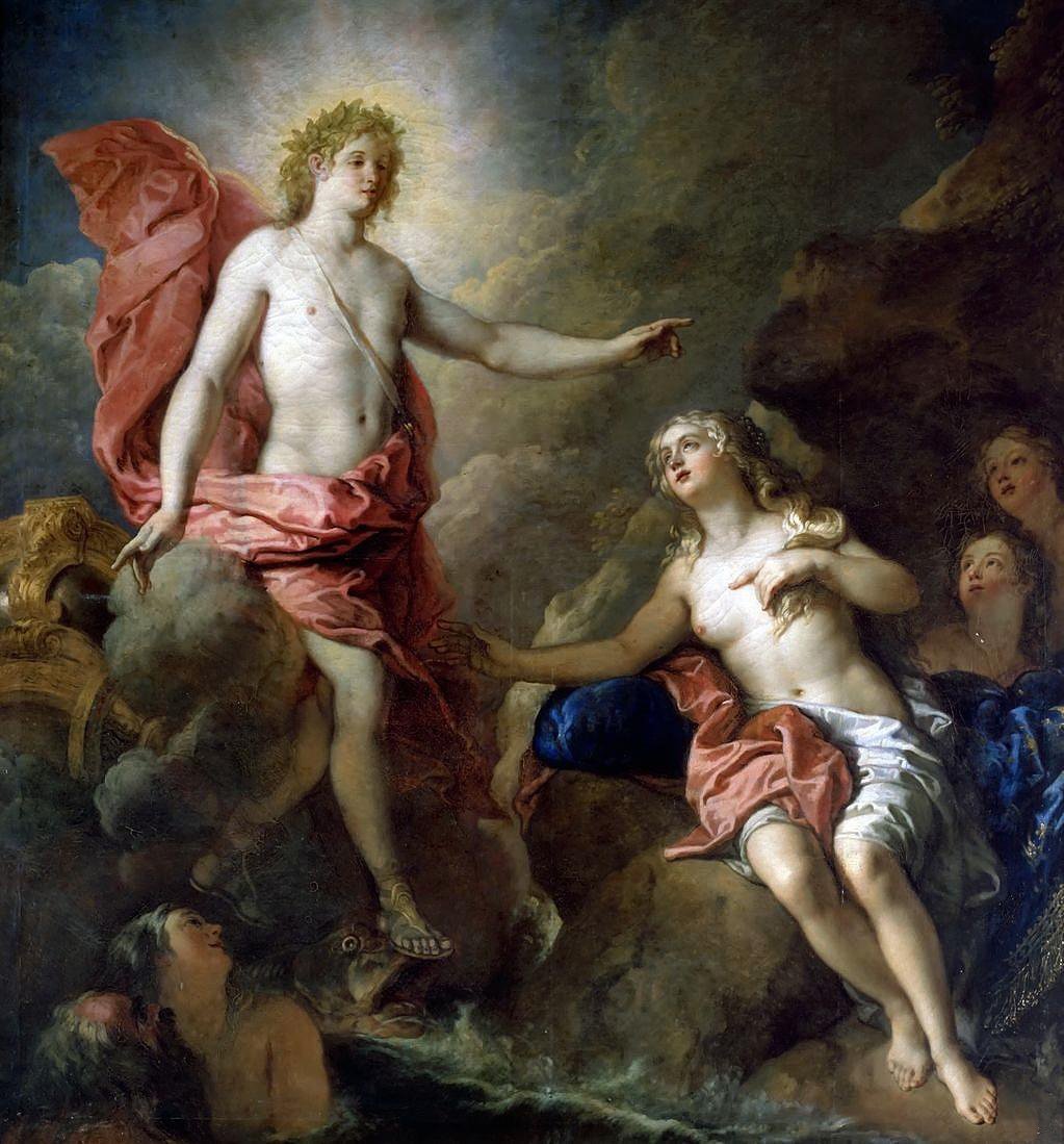 Apollon ve Thetisn by Charles de la Fosse