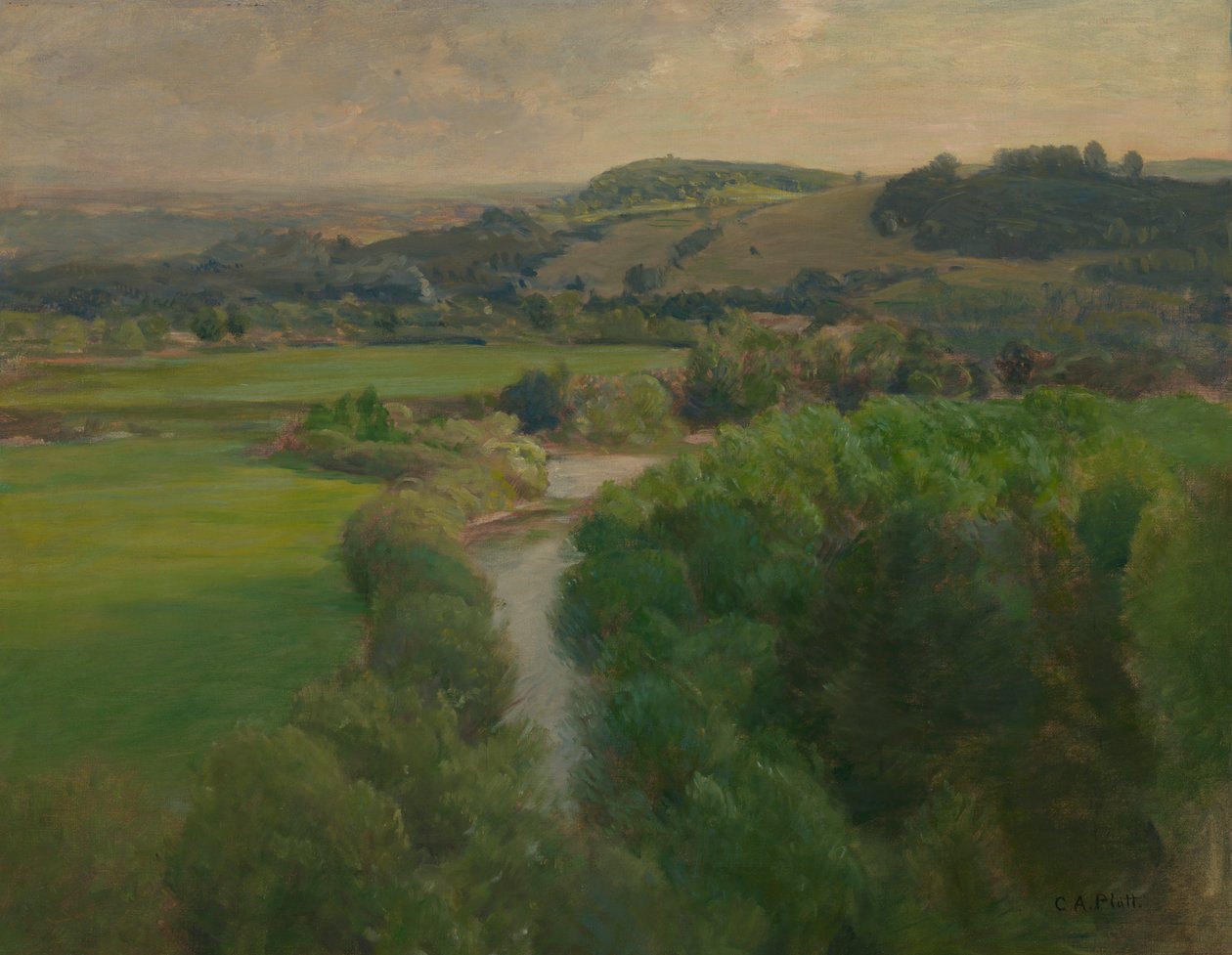 Cornish Manzarası, 1919. by Charles A. Platt