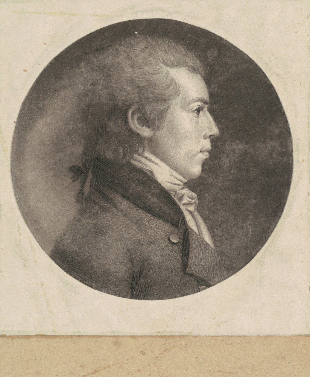 kimliği belirsiz adam by Charles B. J. Févret de Saint Mémin