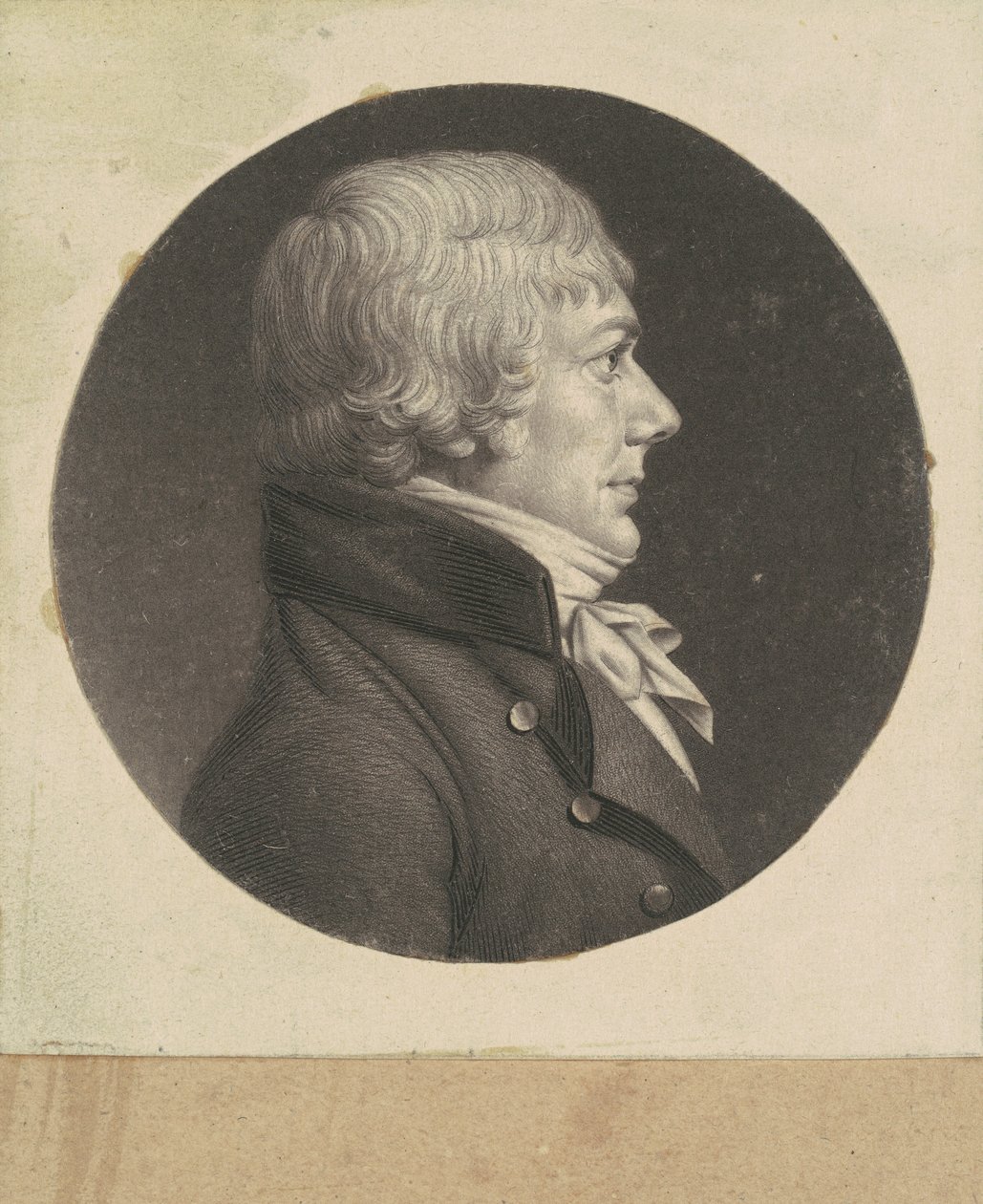 kimliği belirsiz adam by Charles B. J. Févret de Saint Mémin