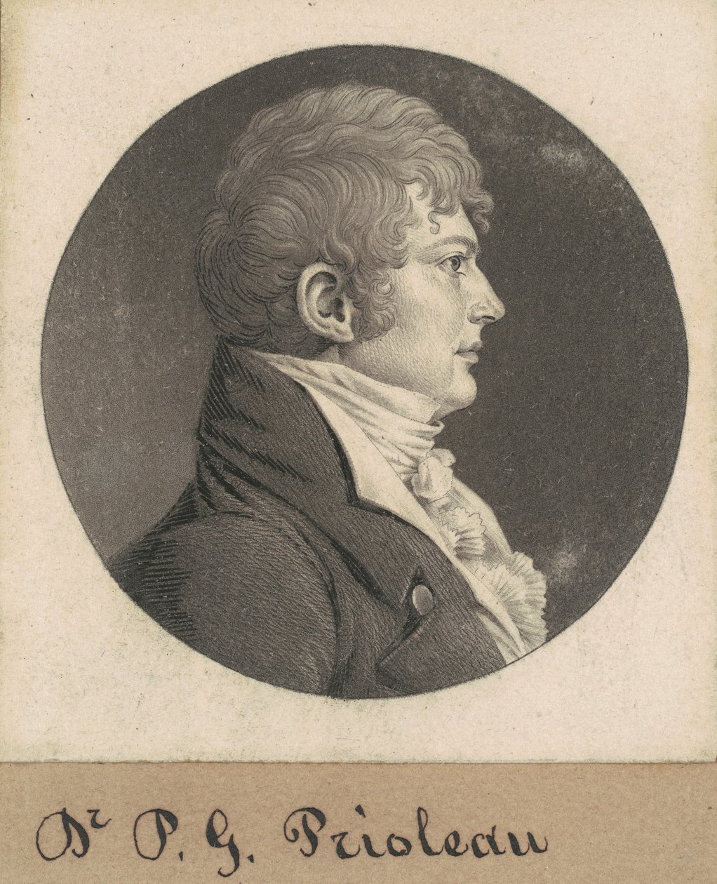 kimliği belirsiz adam by Charles B. J. Févret de Saint Mémin