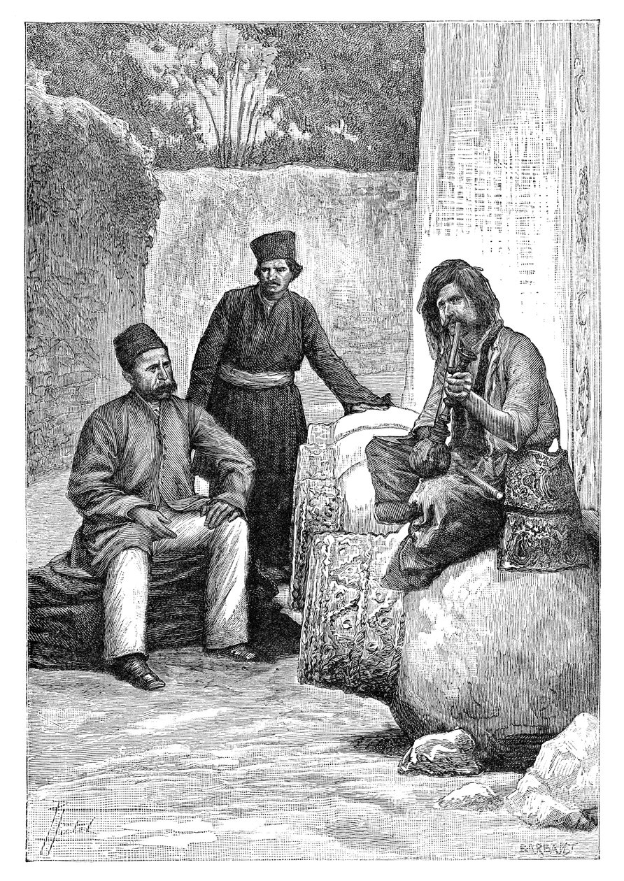 İranlı erkekler, 1895. by Charles Barbant