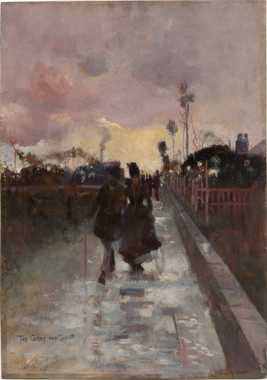 Eve gitmek (Gri ve Altın) by Charles Edward Conder