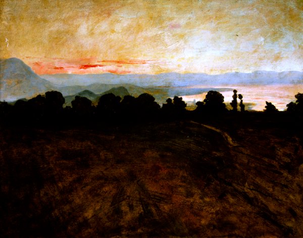 ಜುರಾ ಮತ್ತು ಲೇಕ್ ಲೆಮನ್, c.1895-1900 ಟರ್ಕ್ by Charles Cottet