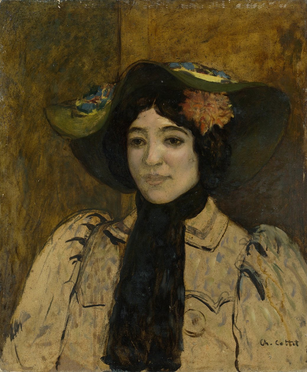Kadın Portresi, c. 1900. by Charles Cottet