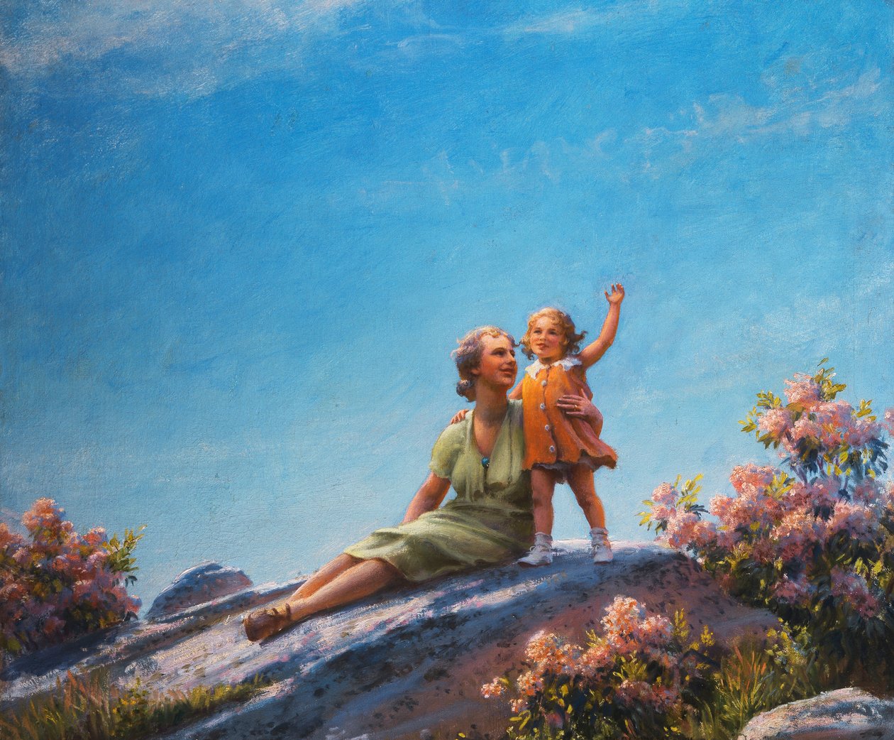 mutlu bir an by Charles Courtney Curran