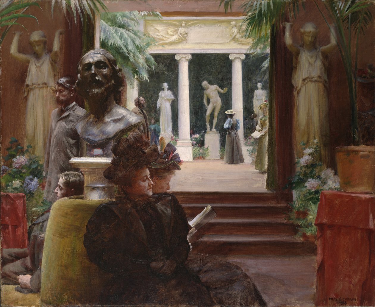 Heykel Sergisinde, 1895 by Charles Courtney Curran