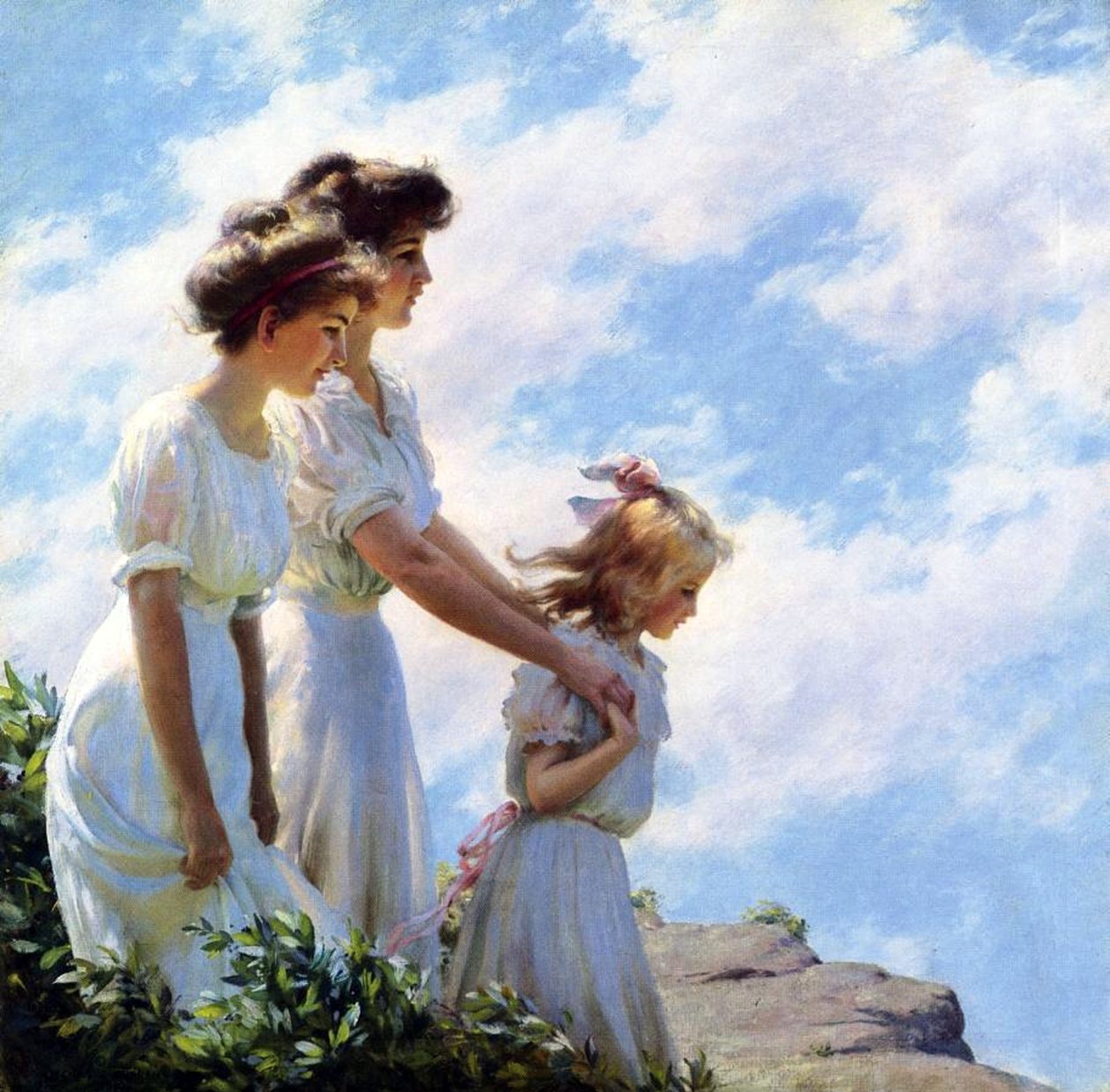 uçurumda by Charles Courtney Curran
