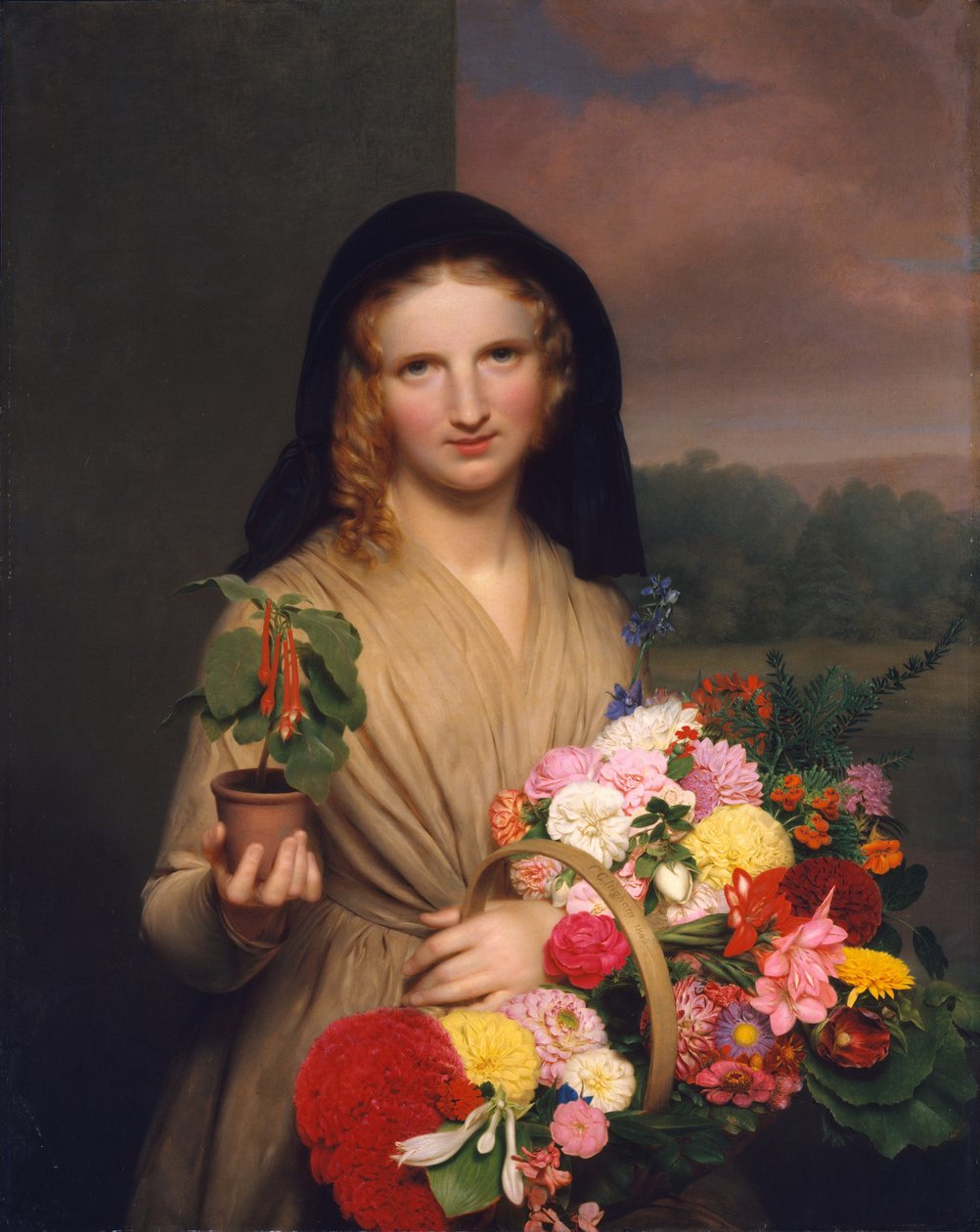 Çiçek Kız, 1846. by Charles Cromwell Ingham