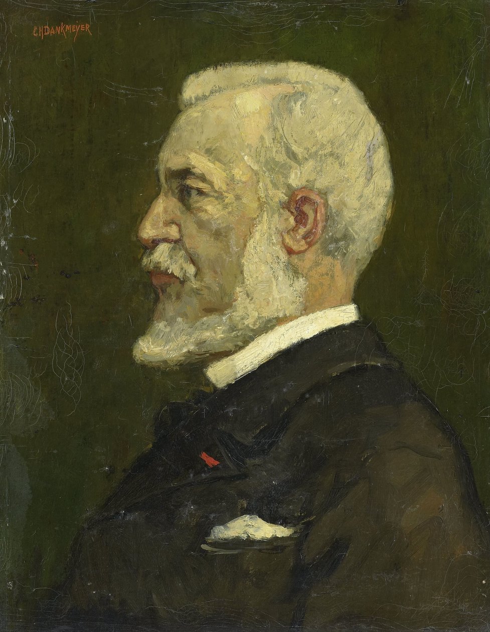Johannes Bosboom (1817-91), Ressam by Charles Dankmeijer (signed by artist)