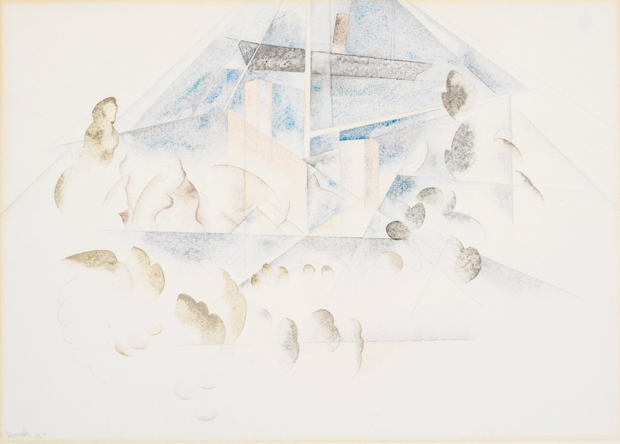 Bermuda, Direkler ve Yeşillik by Charles Demuth