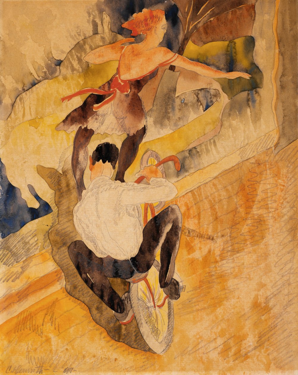 Bisiklet Akrobatları by Charles Demuth