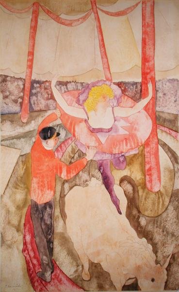 Binicilik ve Asistan by Charles Demuth